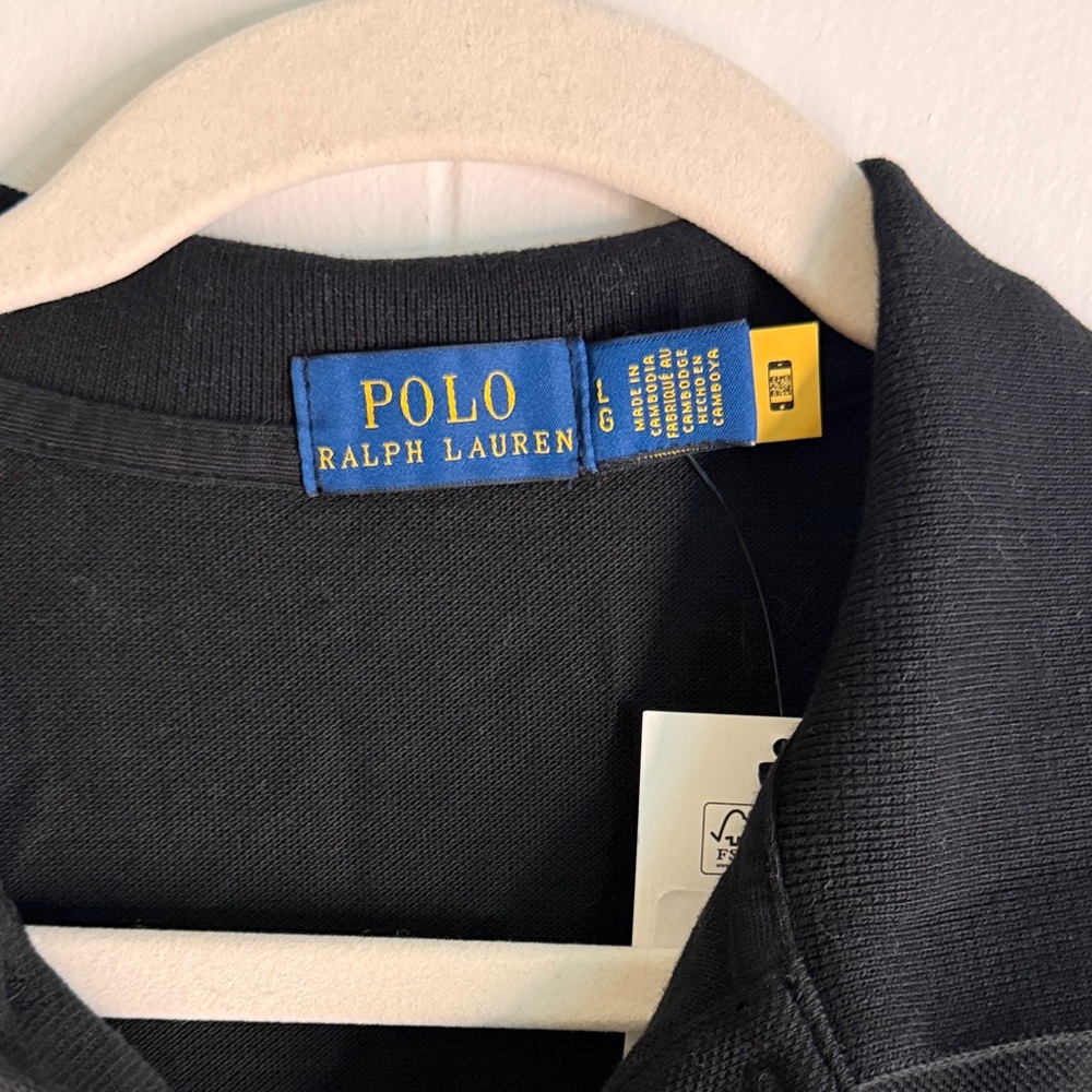 Black Polo Dress NWOT size large - Picture 3 of 3